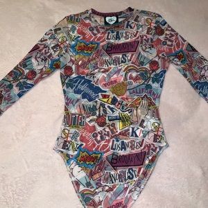 FOREVER21 ONLY WORN ONCE MESH BODYSUIT